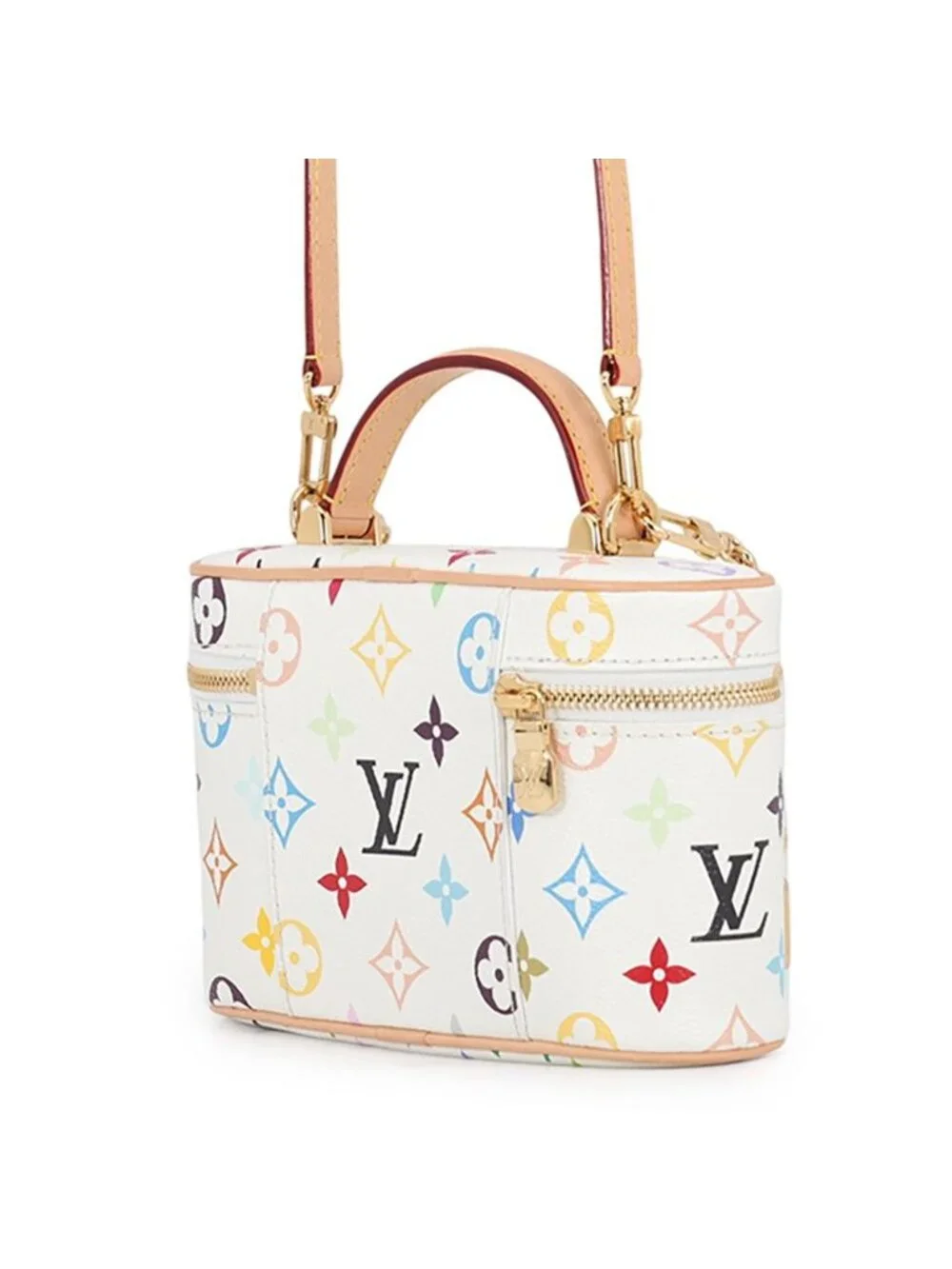 Louis Vuitton Handbag Monogram Multicolor LV Takashi Murakami Vanity Chain